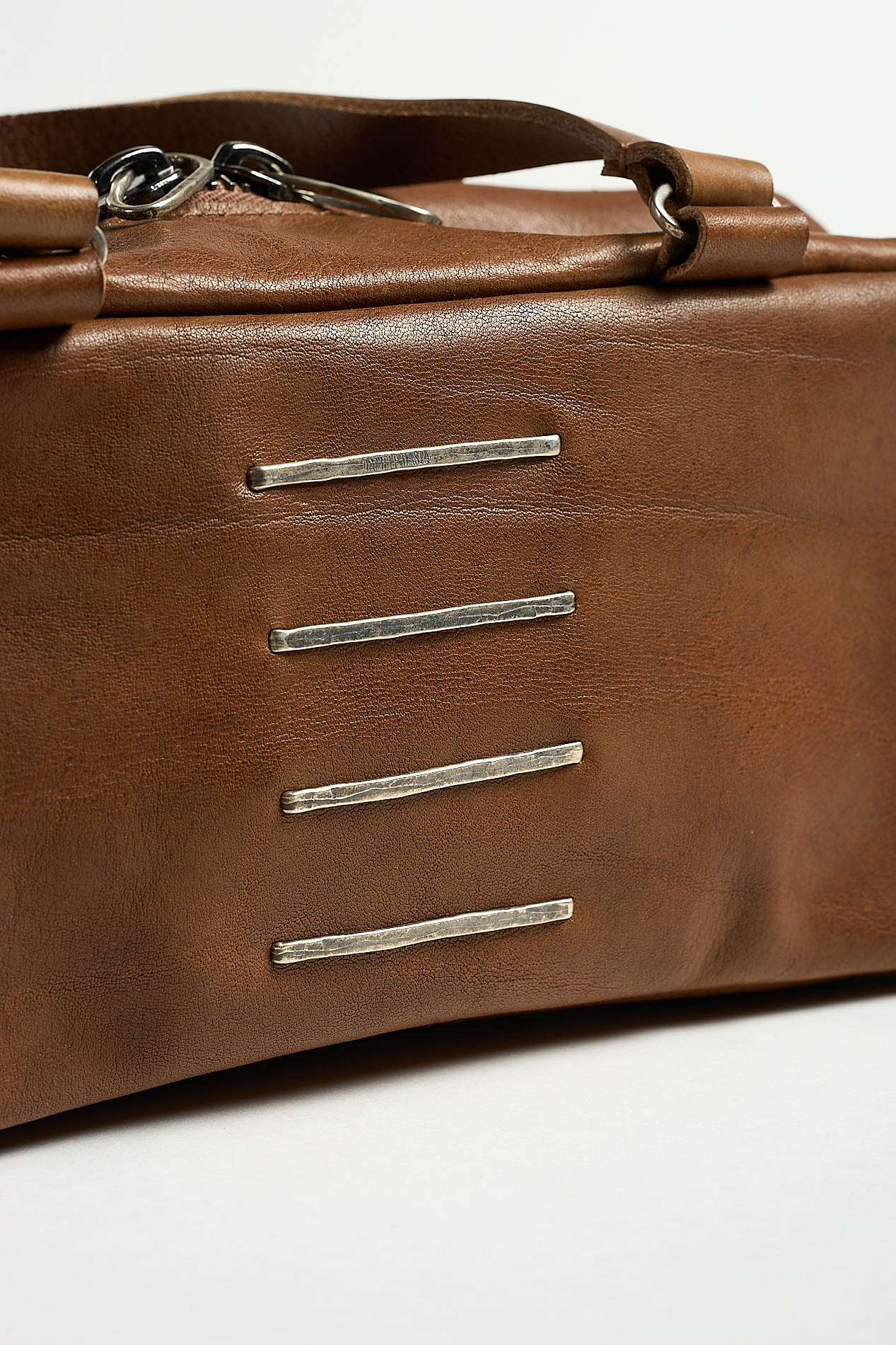 daniele basta leather and silver bags - DETAIL